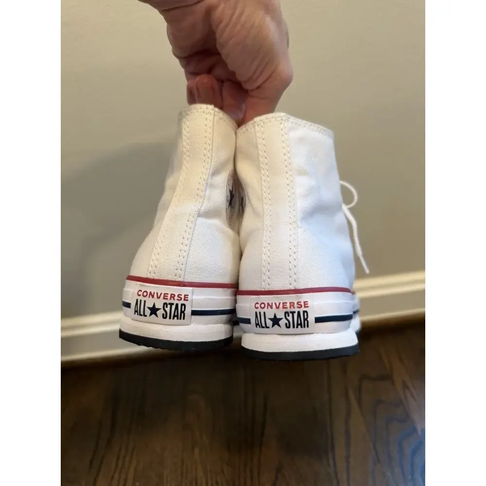 Converse Girls Chuck Taylor EVA Lift Hi Sneakers White Size 5 NEW
